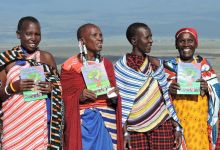 Massai-Frauen beim Abschluss des Permakultur-Trainings in Ngabobo / Tansania